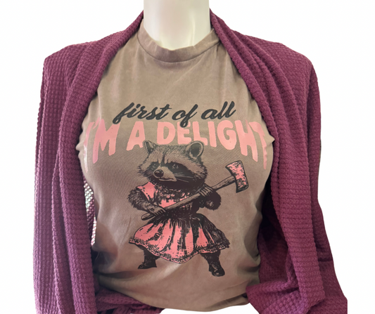 I'm A Delight...Trash Panda Lane Seven Graphic Tee