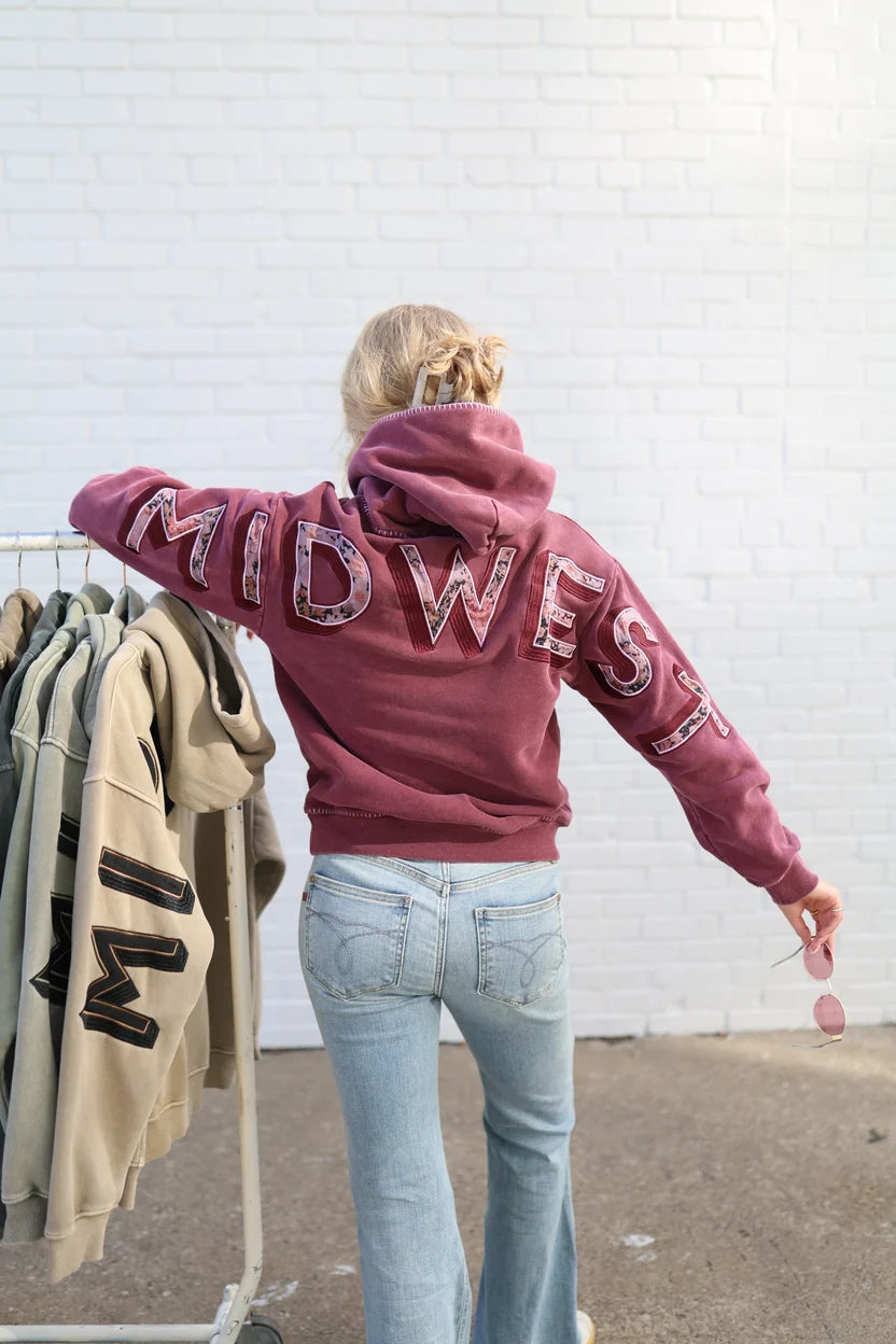 Floral Back Midwest Hoodie by Hinge on 5th