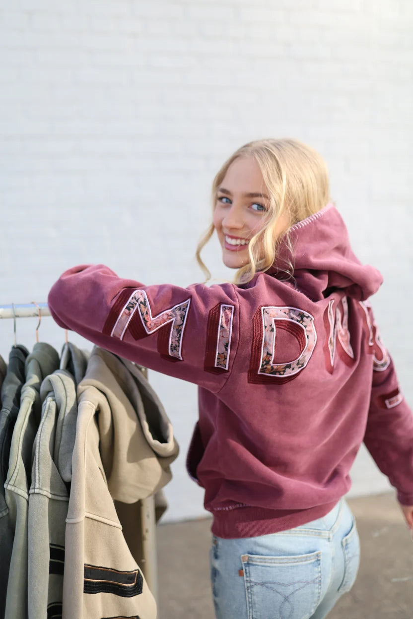 Floral Back Midwest Hoodie by Hinge on 5th