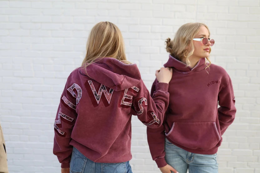 Floral Back Midwest Hoodie by Hinge on 5th