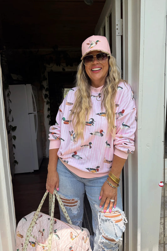 The Pink Duck Pullover