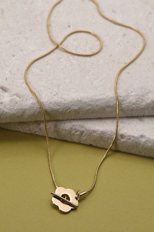 Flower Toggle Necklace