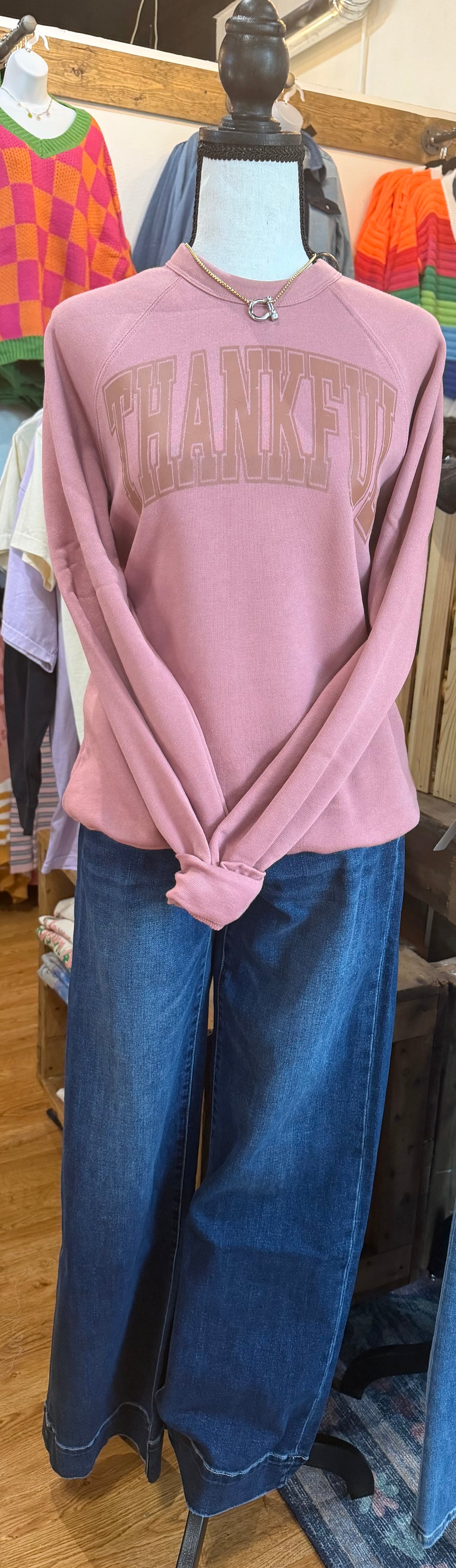 Thankful Bella+Canvas Crewneck