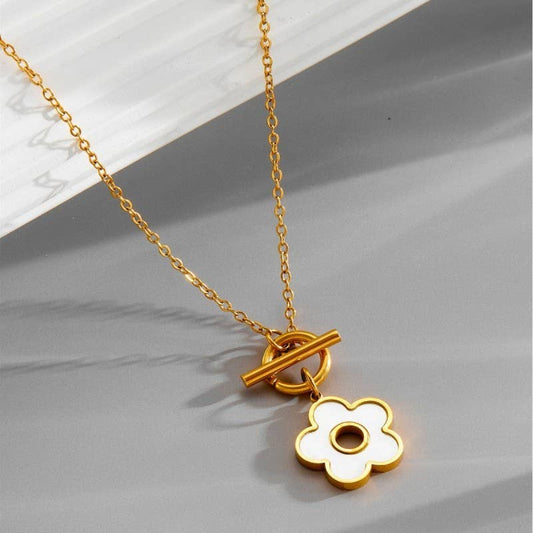 Flower Toggle Necklace