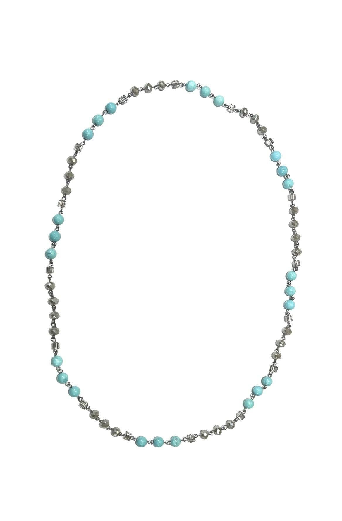 Mixed Crystals with Turquoise Beads
