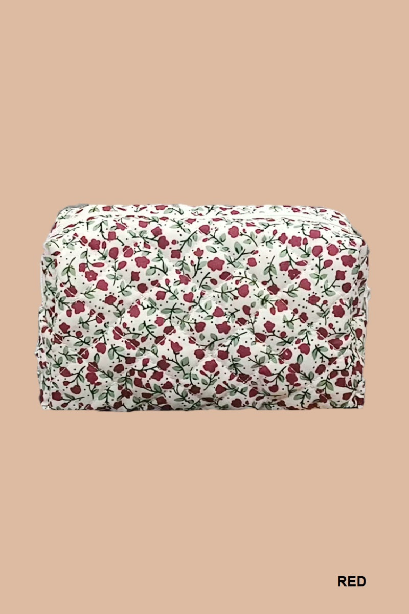 Quilted Cosmetic Pouch