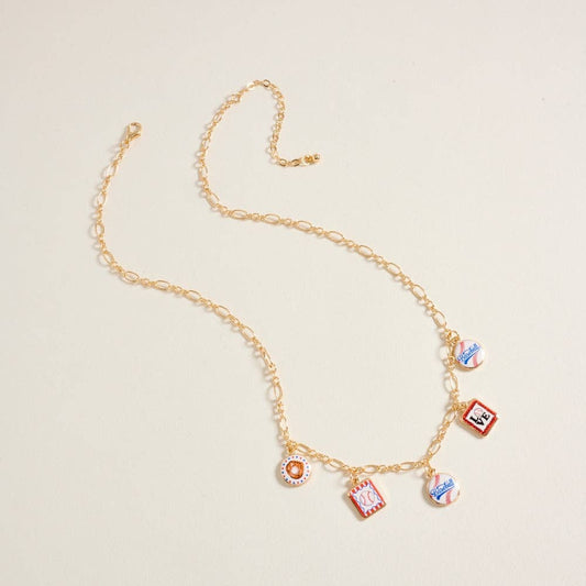 Baseball Charm Necklace