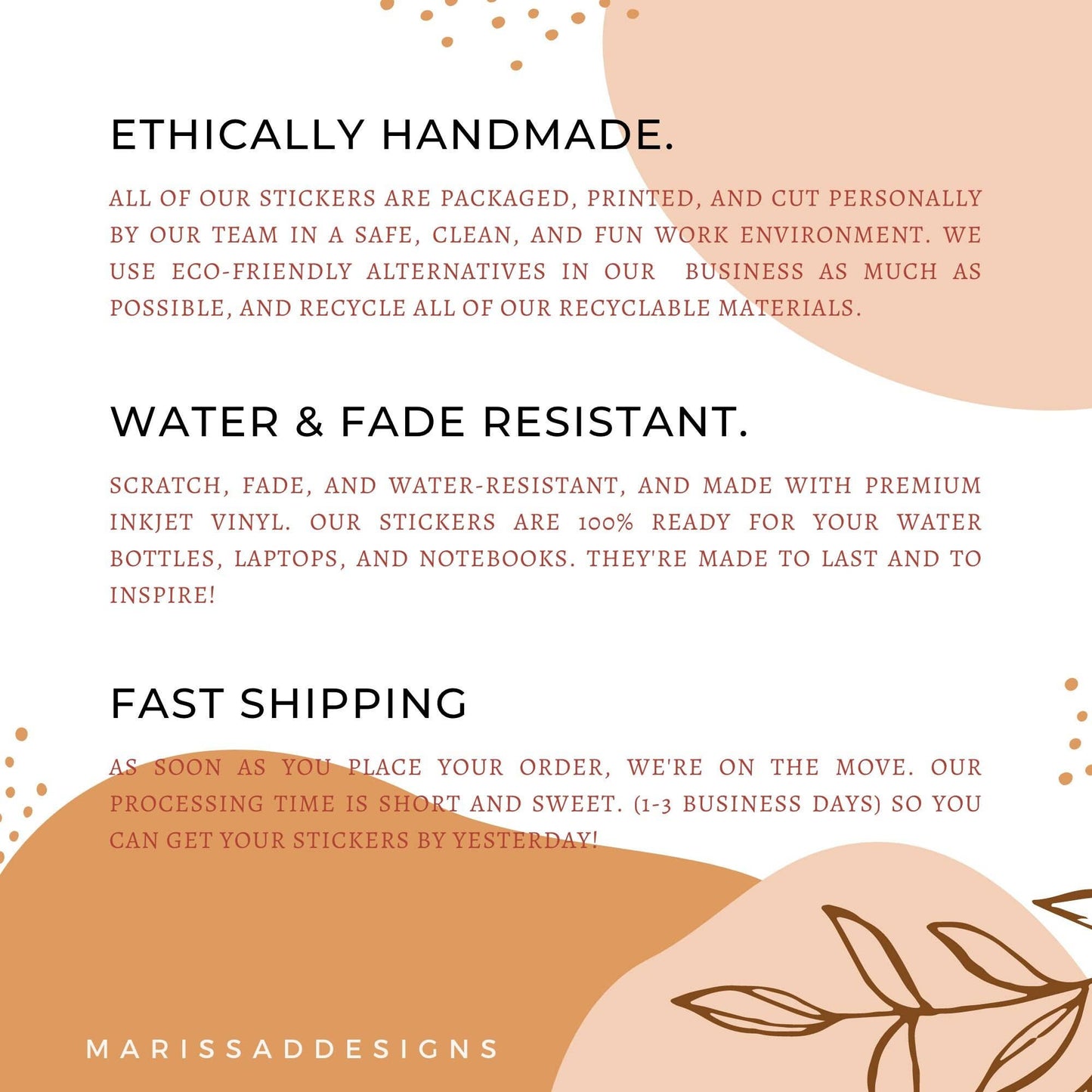 Marissa D Designs Stickers