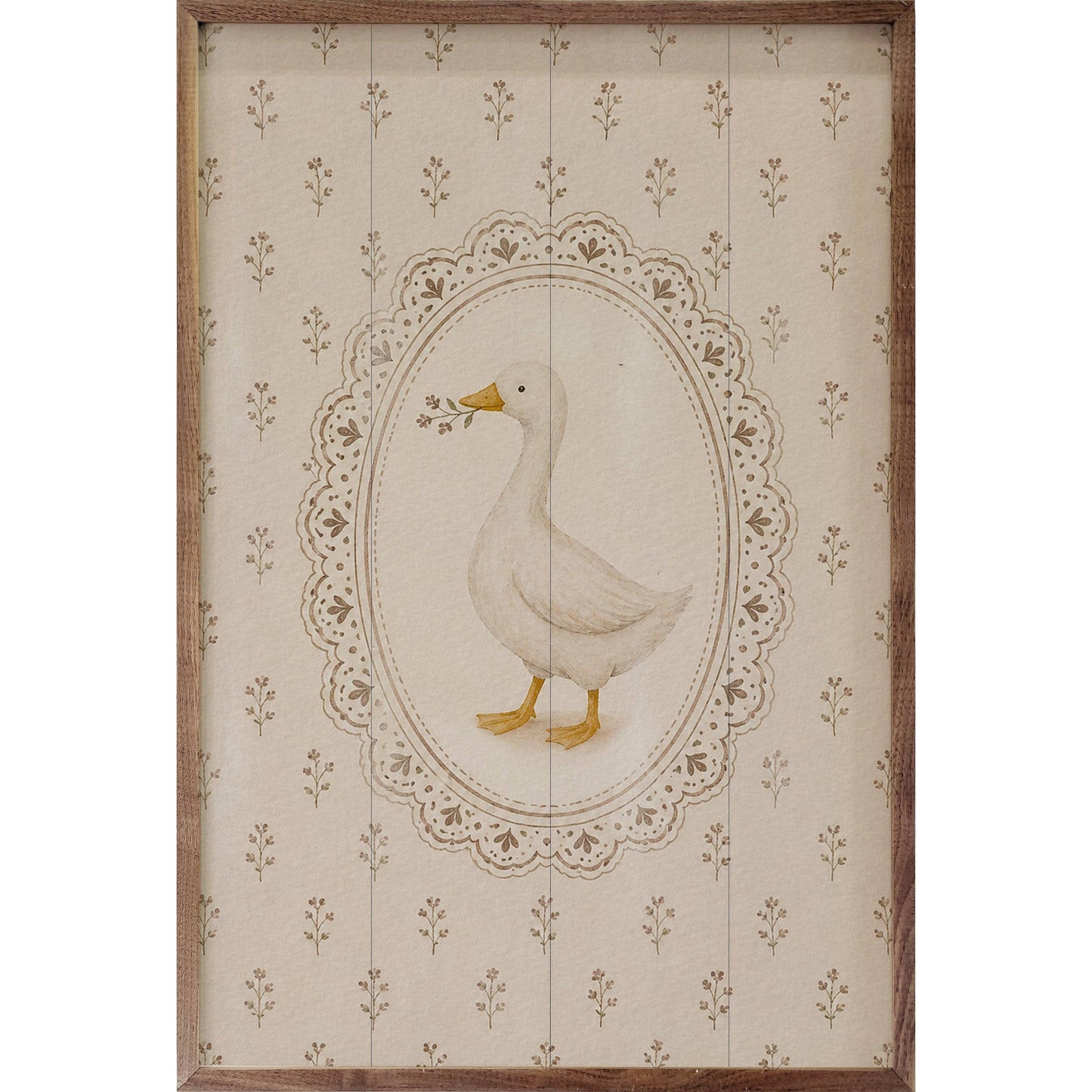 Floral Goose Sign