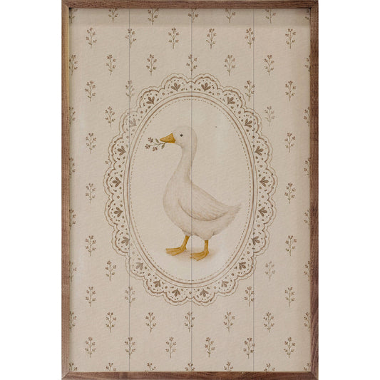 Floral Goose Sign