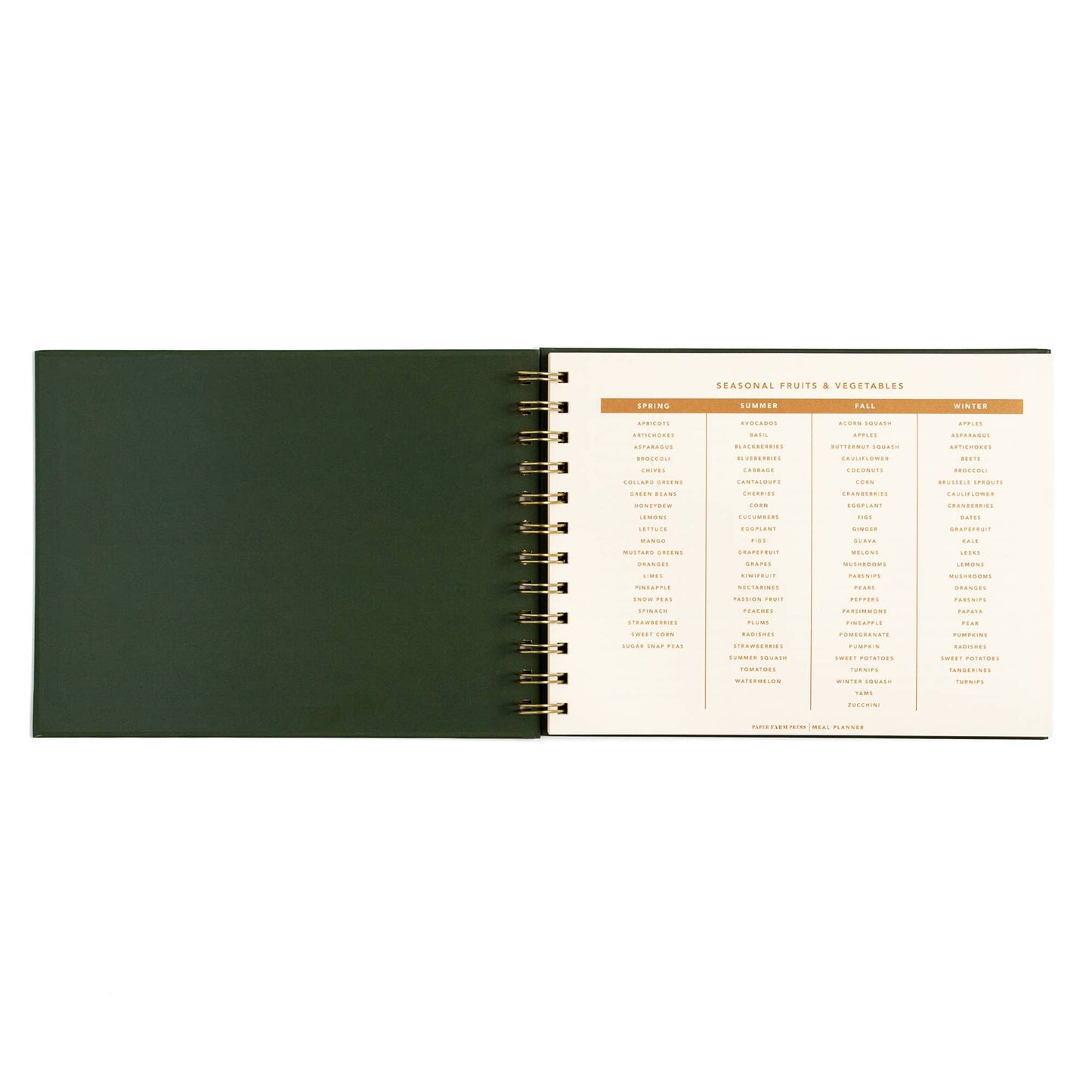 Farm Fresh Weekly Meal Planner - Floral