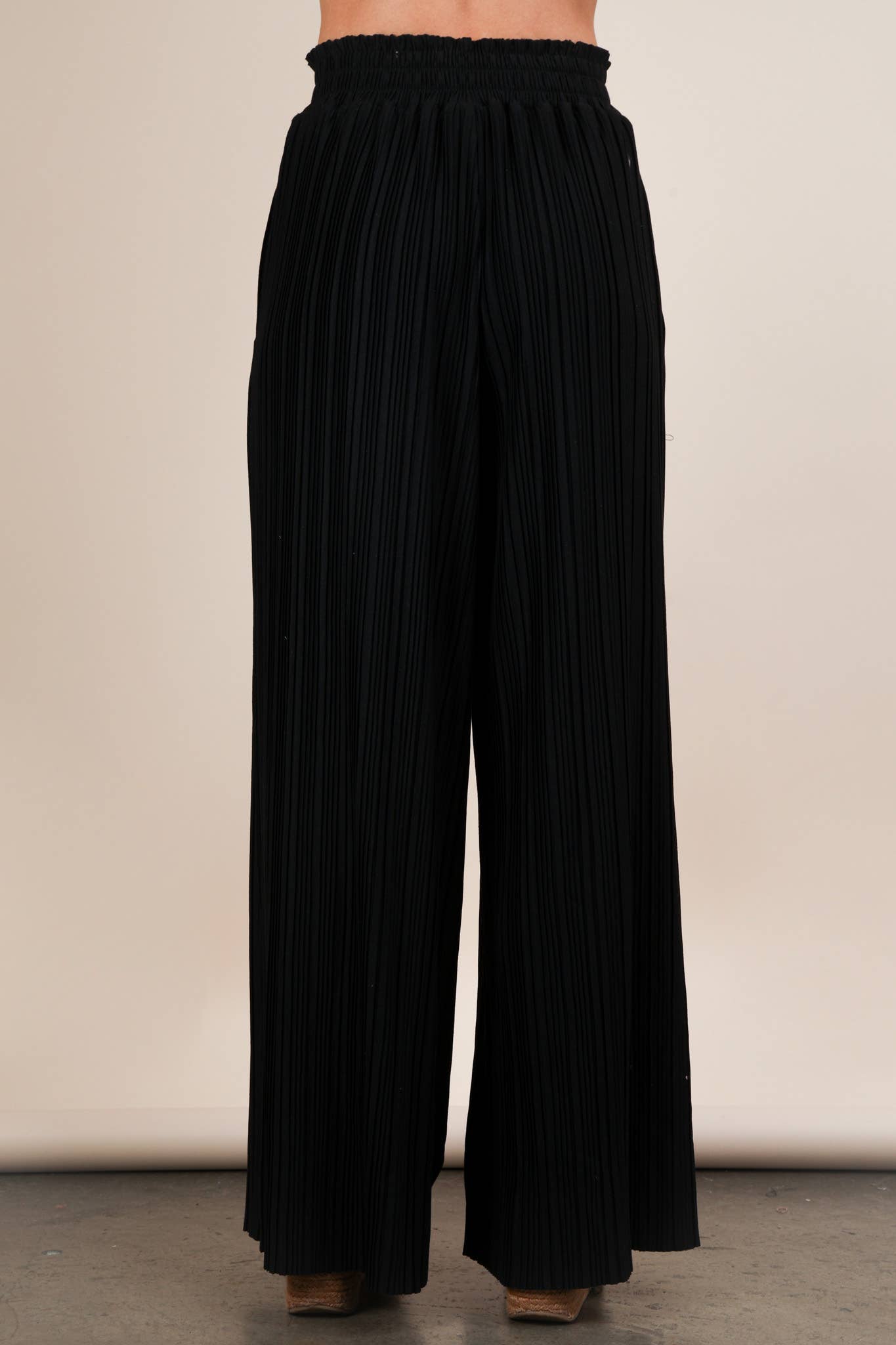 Wide Leg Pleated Pants