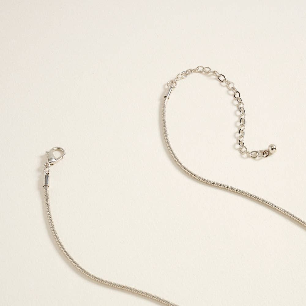 Double Horseshoe Metal Pendant Necklace