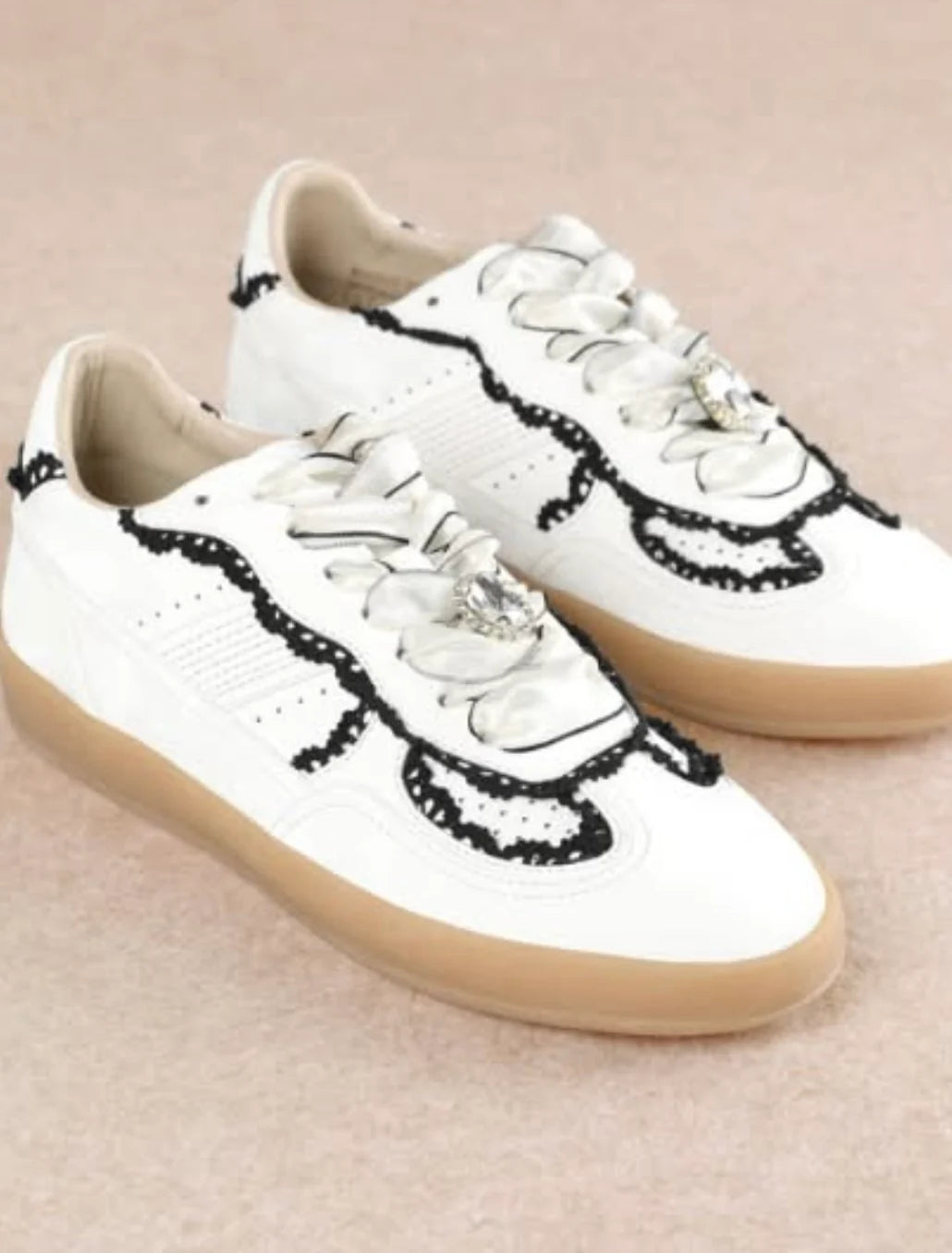 The Eleanor Black & White Sneaker