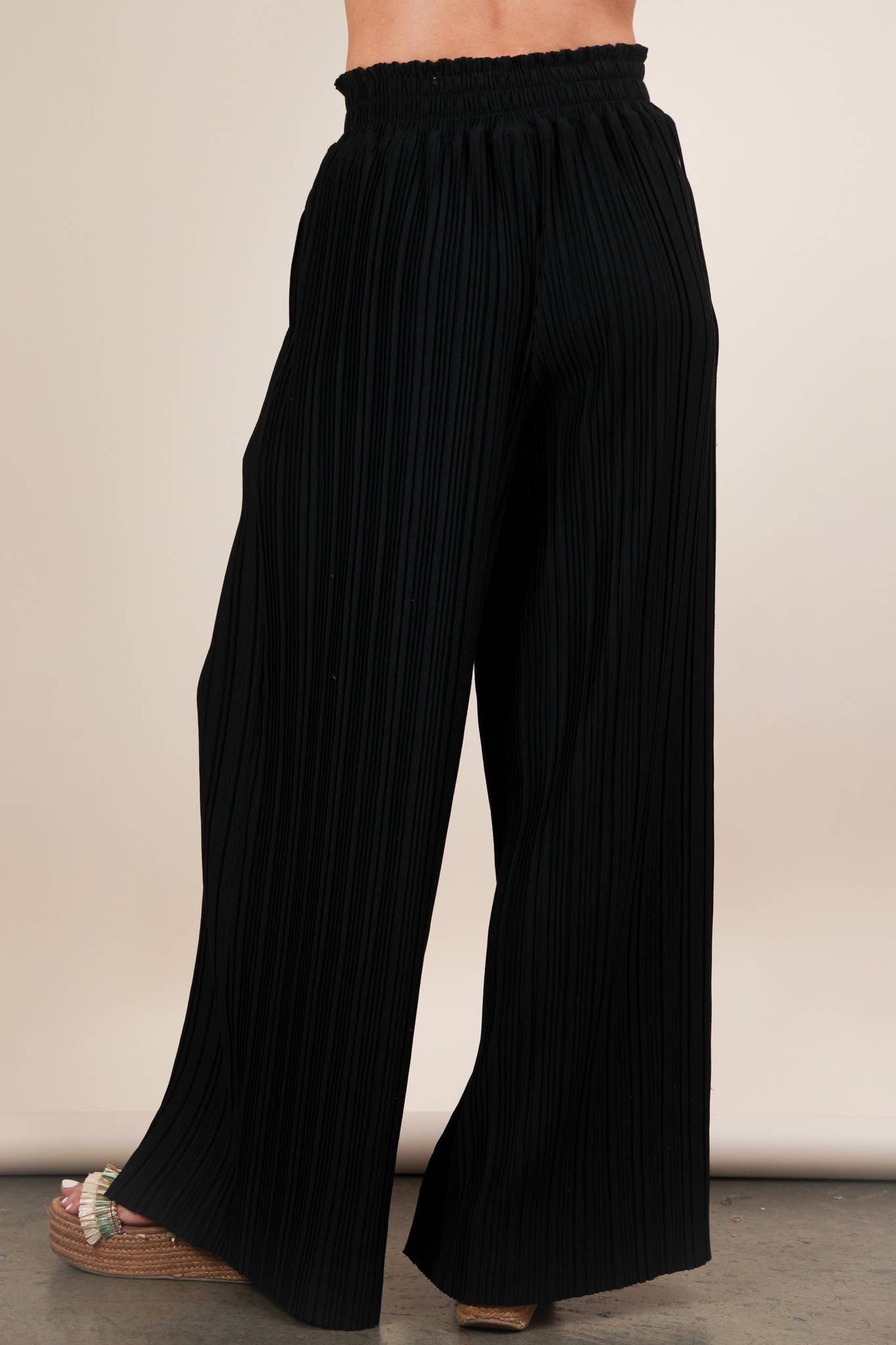 Wide Leg Pleated Pants