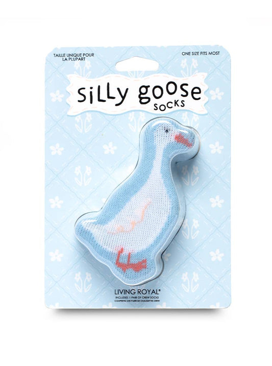 "Silly Goose" Packaged Crew Socks