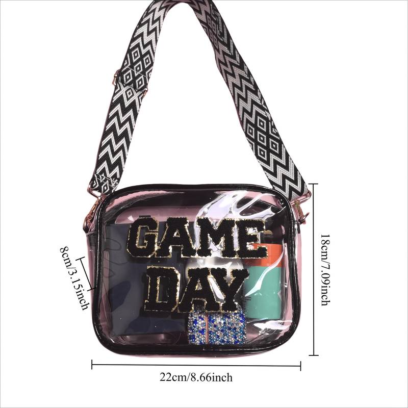 Game day stadium approved transparent crossbody