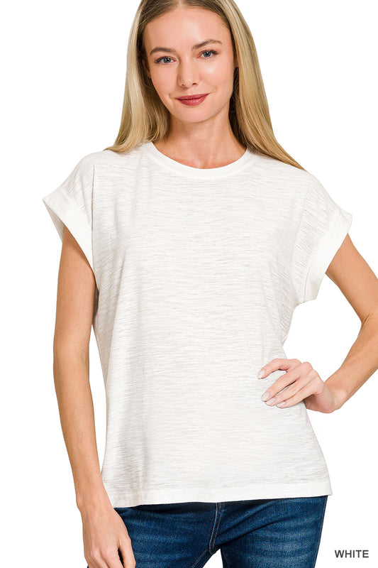 Slub Cuffed tee