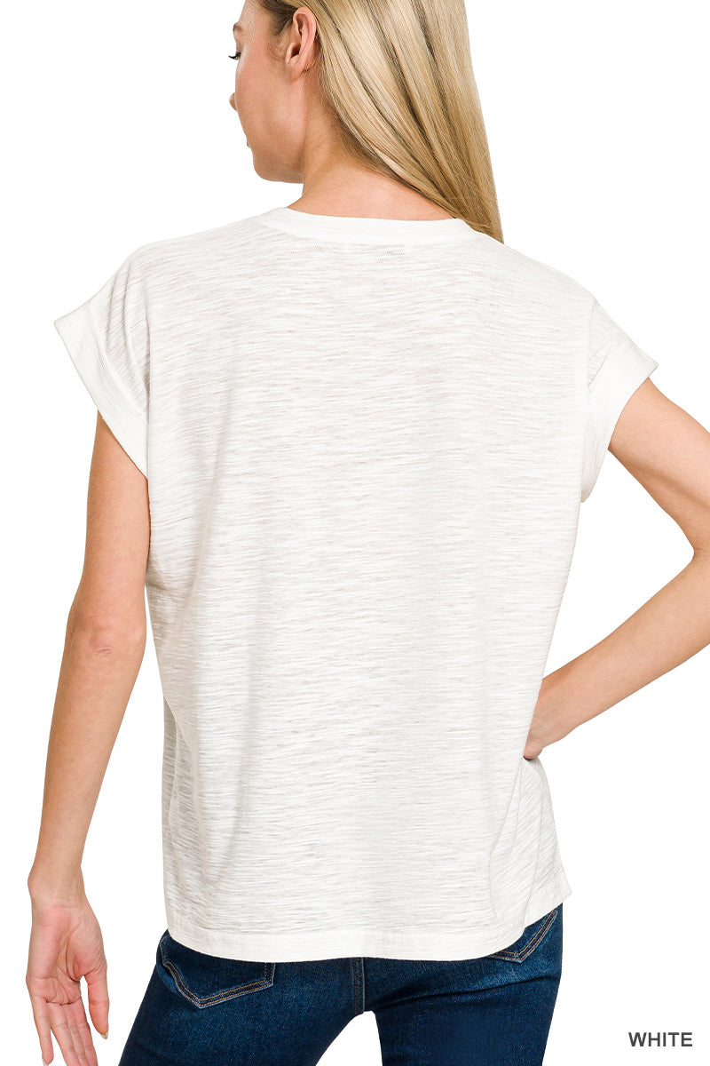 Slub Cuffed tee