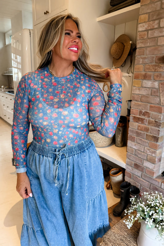 Dress It Up Mesh Top by Blakely