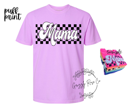 Puff Print Mama Comfort Colors Graphic Tee