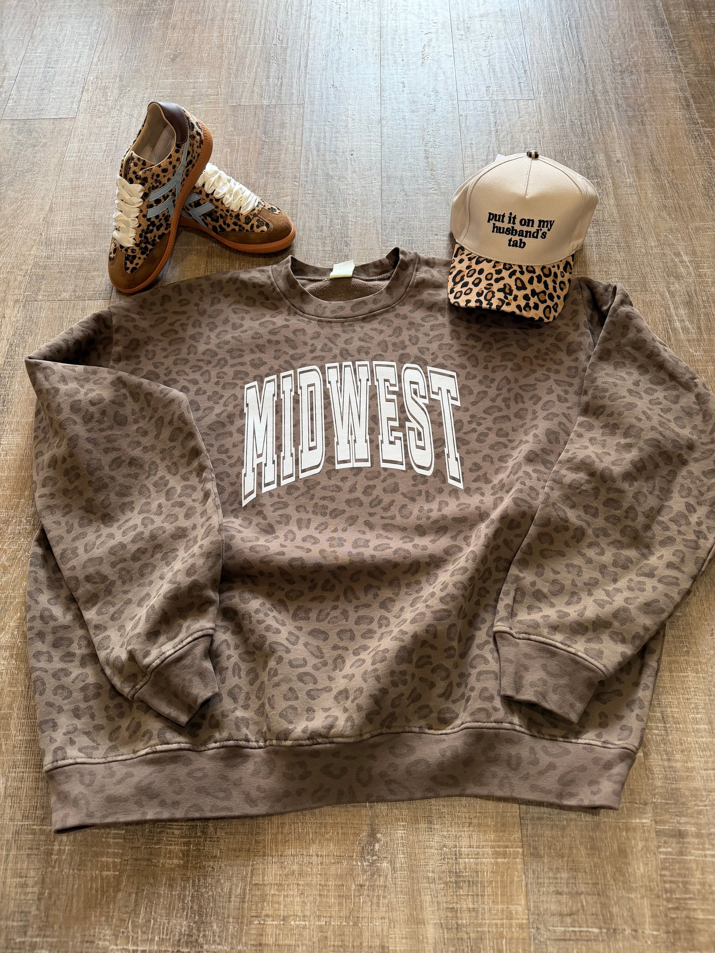 Midwest Leopard Print Crewneck