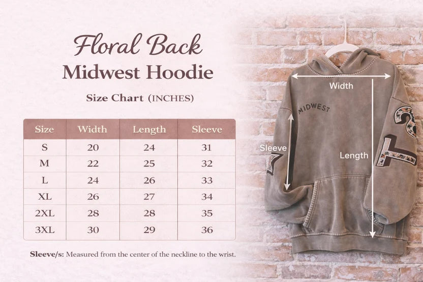 Floral Back Midwest Hoodie by Hinge on 5th