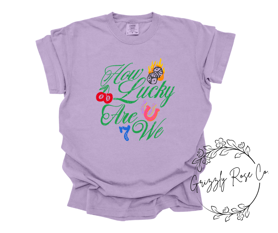 How Lucky Are We? Comfort Colors Graphic Tee