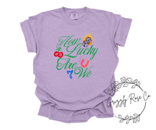 How Lucky Are We? Comfort Colors Graphic Tee