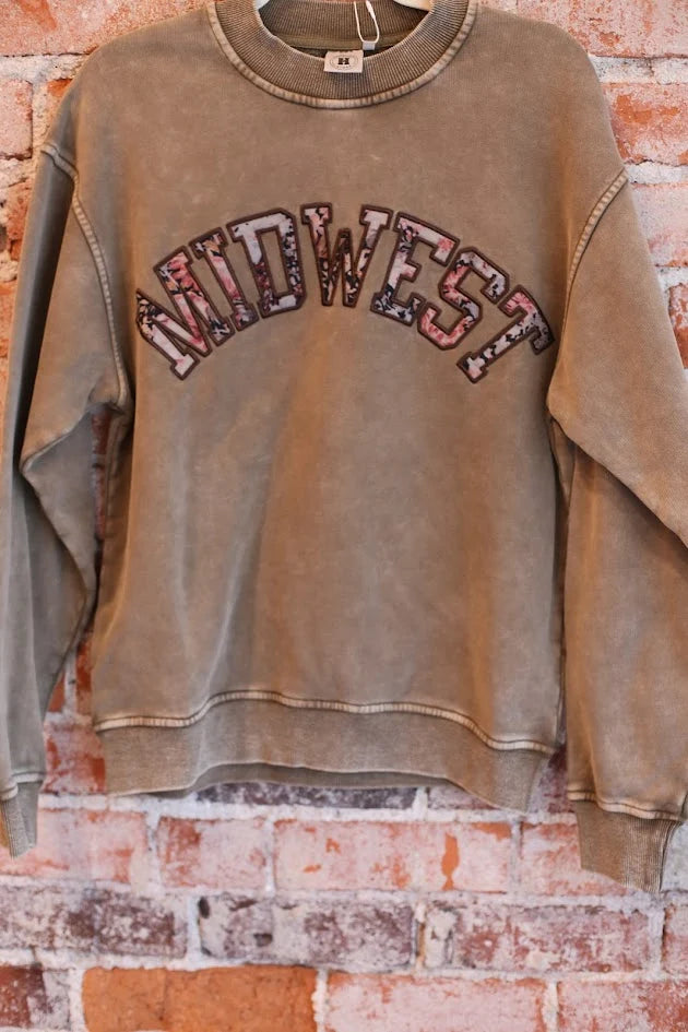 Floral Midwest Crewneck by Hinge on 5th