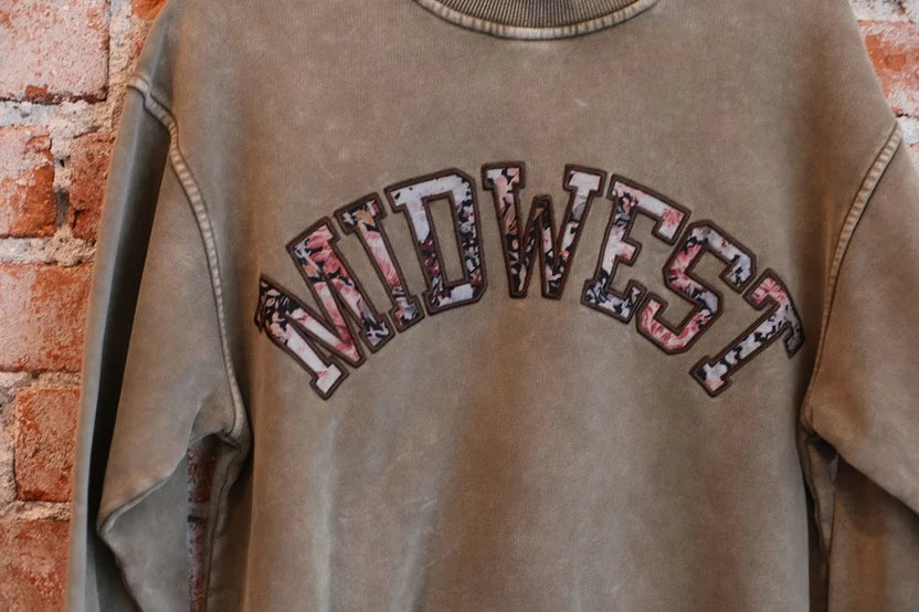 Floral Midwest Crewneck by Hinge on 5th