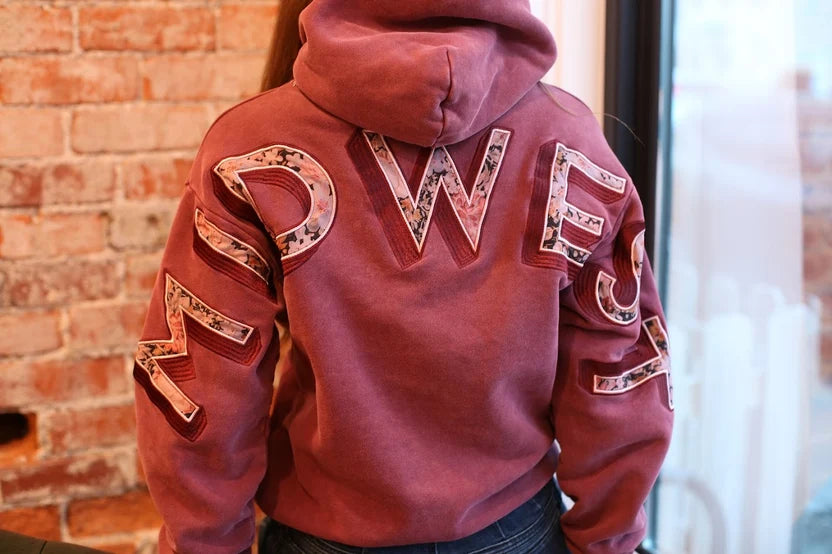 Floral Back Midwest Hoodie by Hinge on 5th