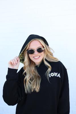 U of Iowa Plaid Hoodie by Hinge on 5th