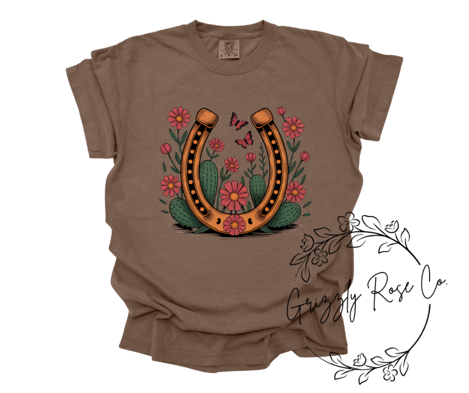 Lucky Cowgirl Comfort Colors Graphic Tee