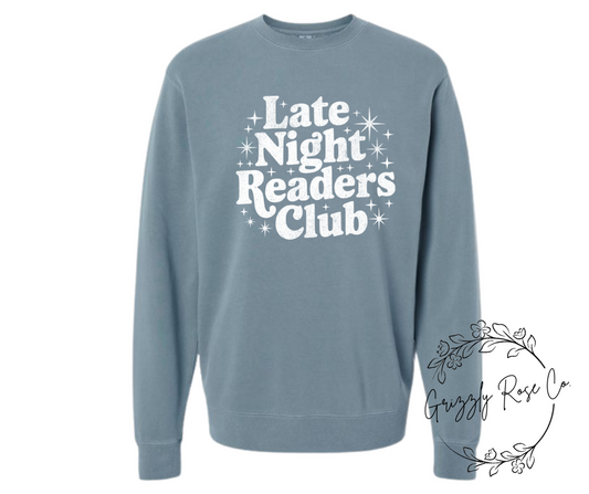 Late Night Readers Club Crewneck Sweatshirt