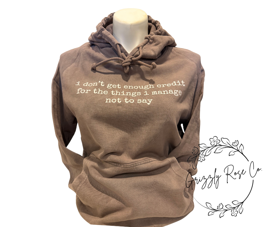 Never Enough Credit...Vintage Hoodie