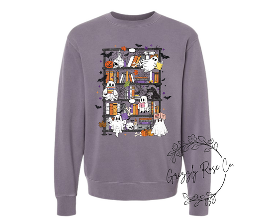Spooky Library Crewneck Sweatshirt