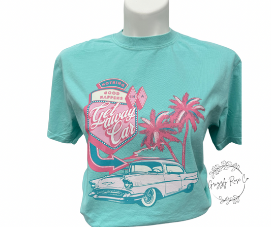 Get Away Car Comfort Colors Graphic Tee