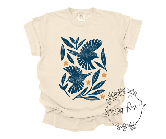 Wild Birds Comfort Colors Graphic Tee