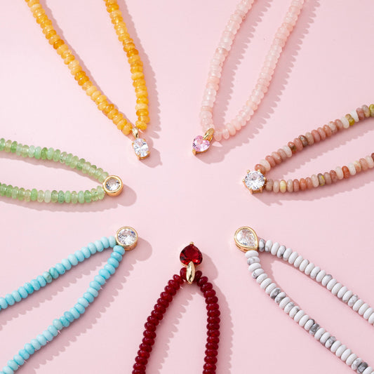 Stone Charm Necklace