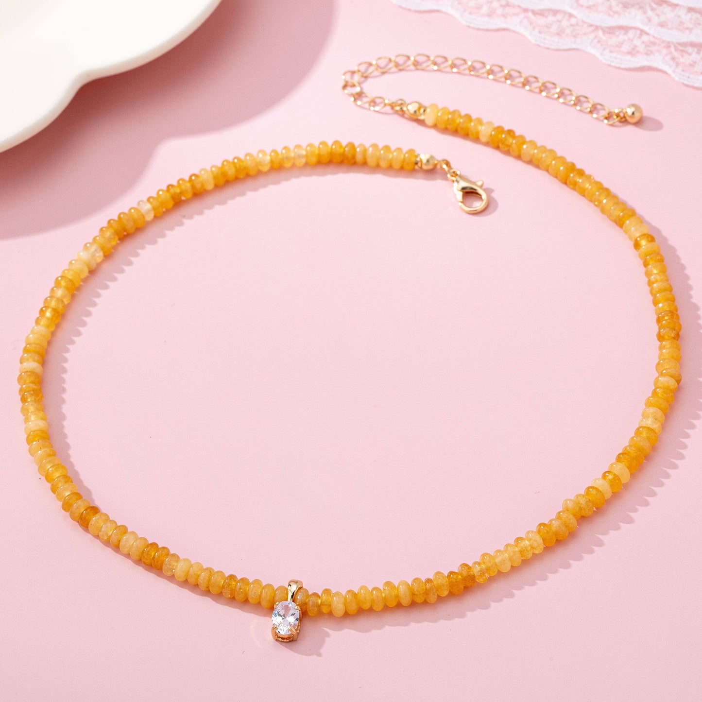 Stone Charm Necklace