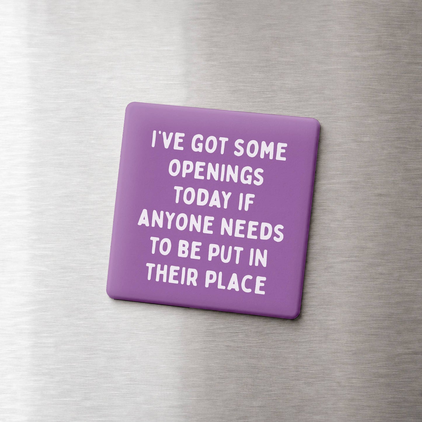 Funny Quote Magnets, Adult Humor - Put In Your Place