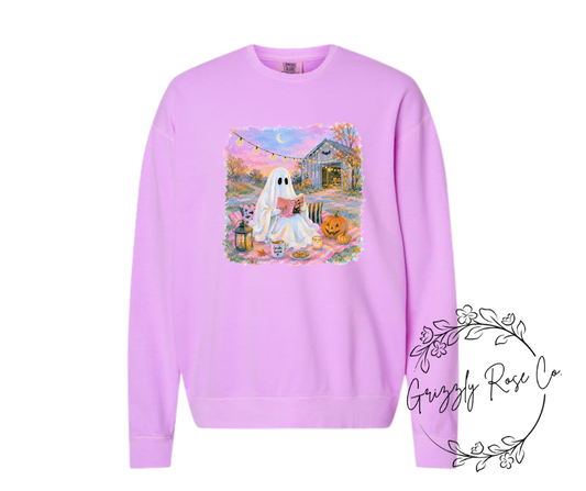 GHOSTIE BOOK LOVER CREWNECK