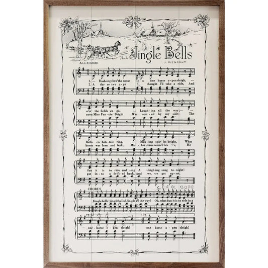 Jingle Bells Sheet Music Sign