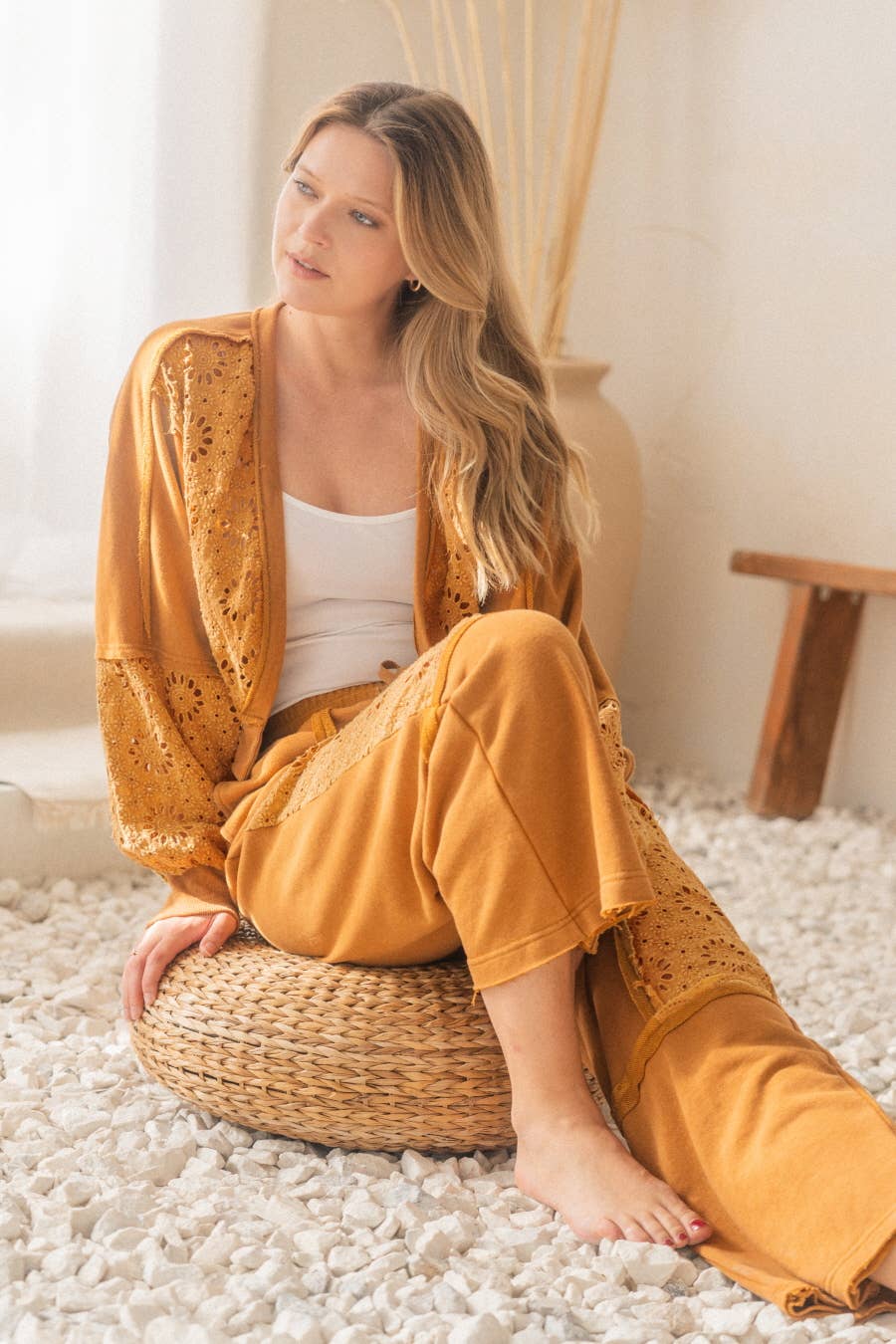 Acid Washed French Terry Cardigan