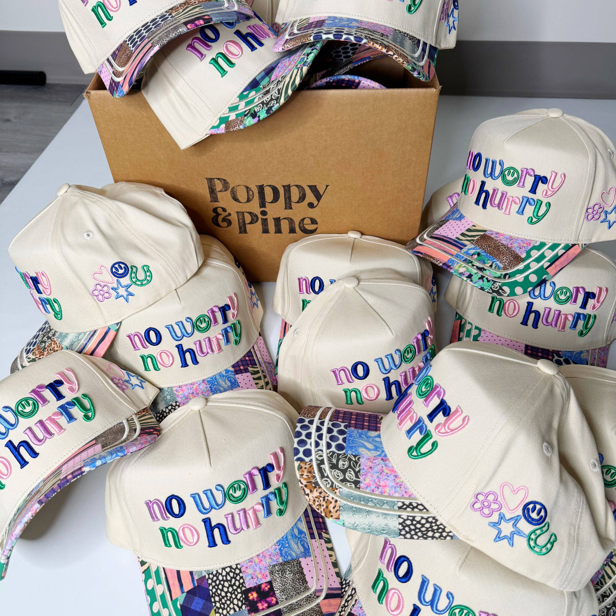 Poppy & Pine Cap: No Worry No Hurry