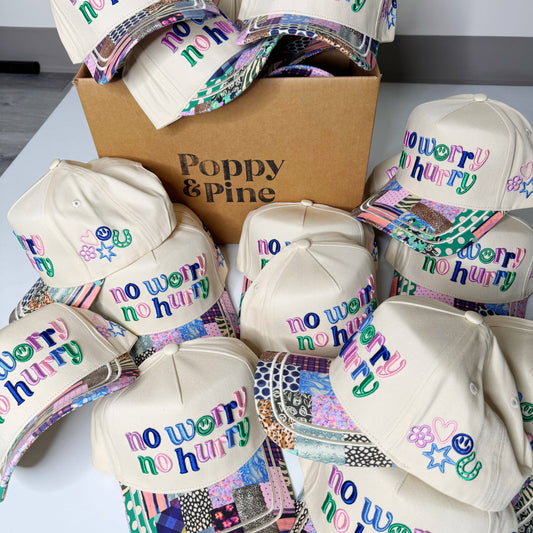 Poppy & Pine Cap: No Worry No Hurry