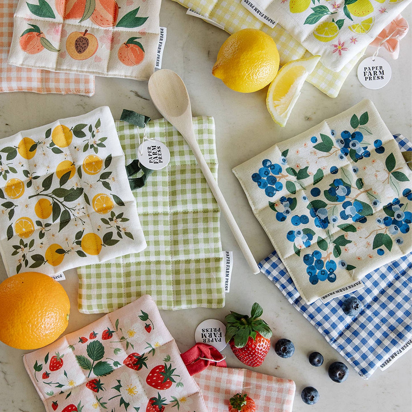 Paper Farm Press Pot Holder Sets