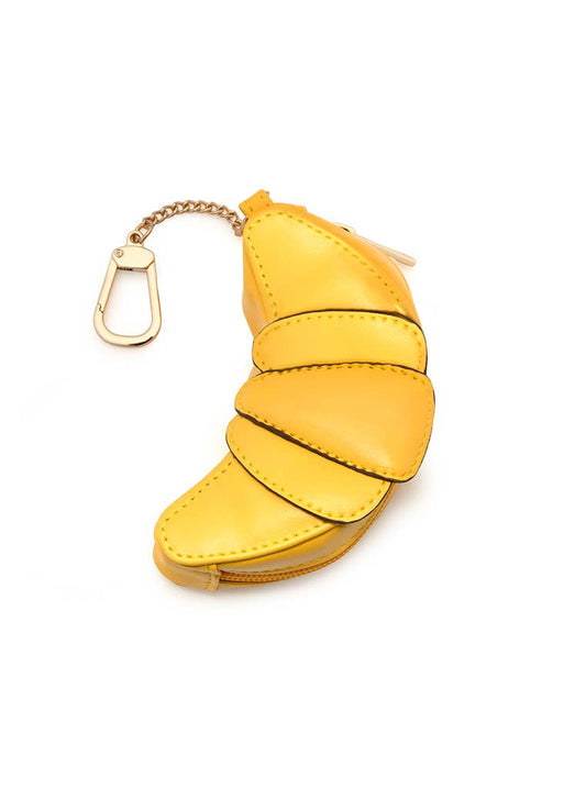 2-in-1 Bag Charm & Reusable Shopper Bag - Croissant Pastry