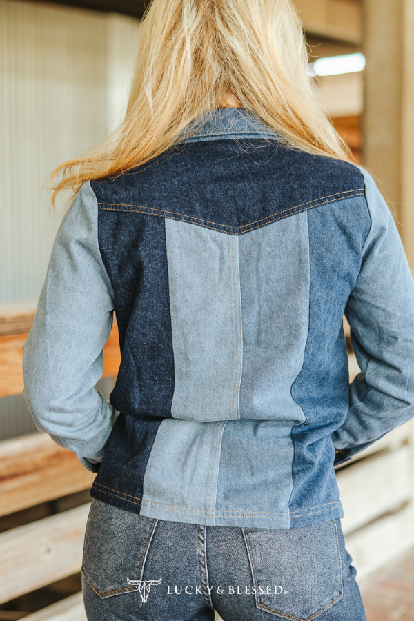 Denim Multi Contrast Shirt